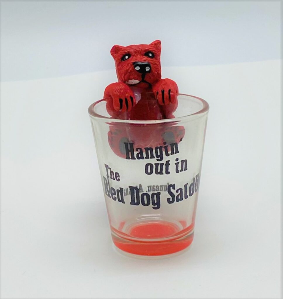 Hanging Dog Shot Glass